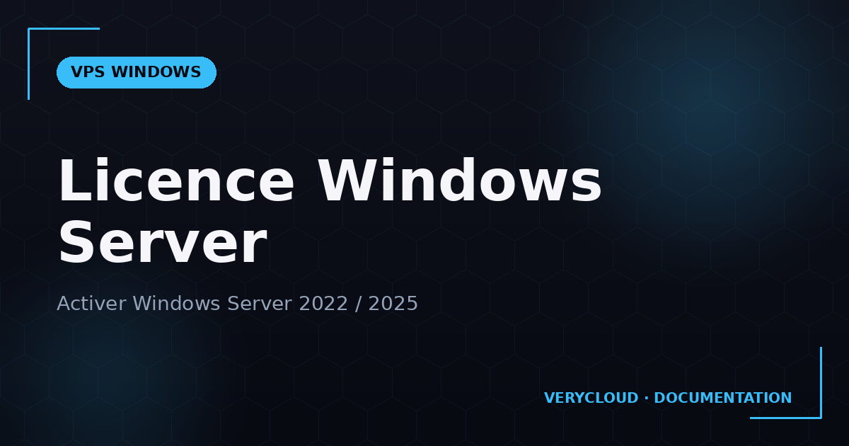 Activer une licence Windows Server 2022 / 2025