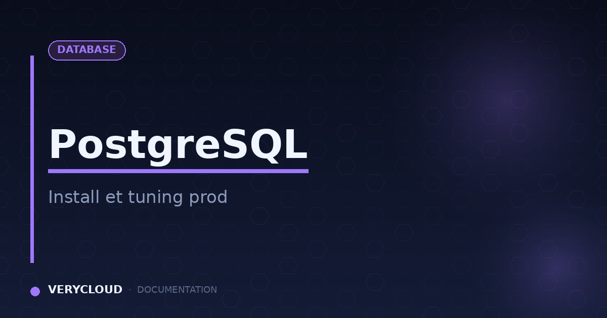 PostgreSQL: install and tuning