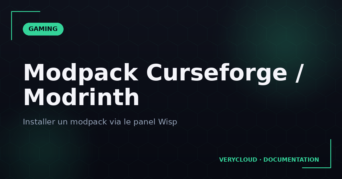 Install a Curseforge / Modrinth modpack on the Wisp panel