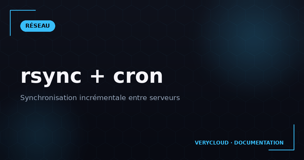 rsync + cron : synchronisation incrémentale entre serveurs