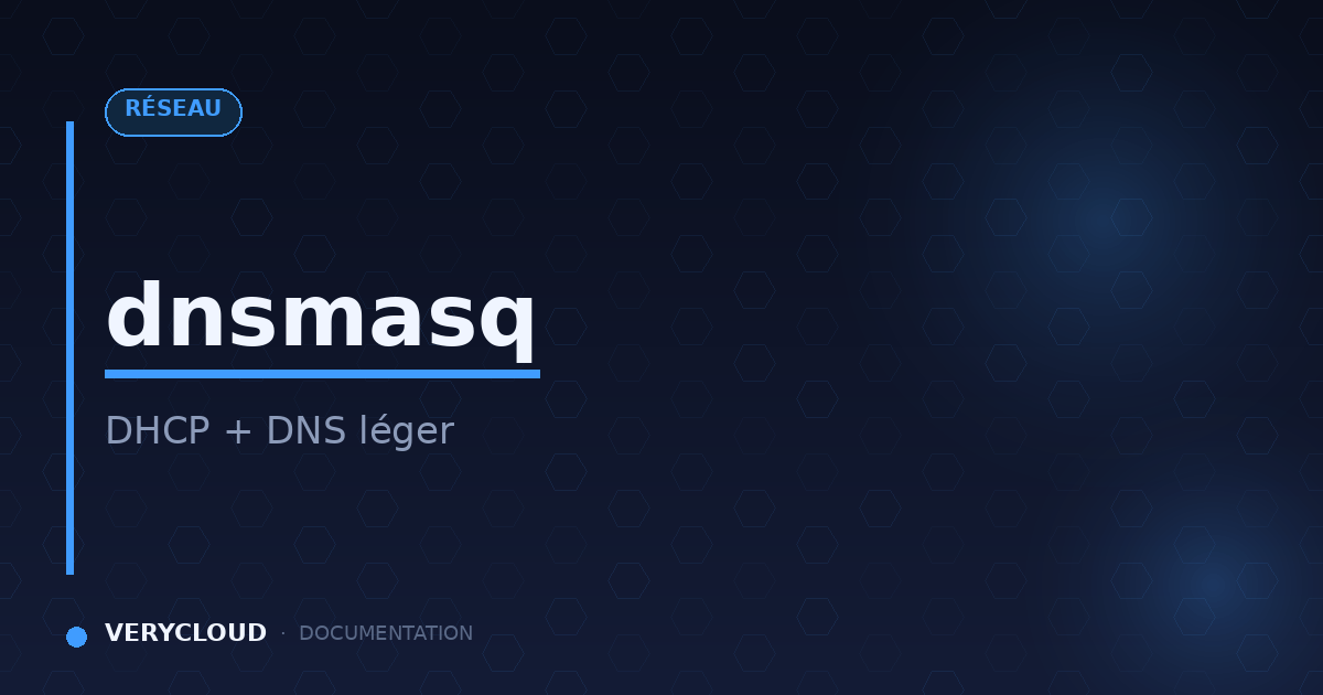 dnsmasq: lightweight DHCP + DNS for LAN