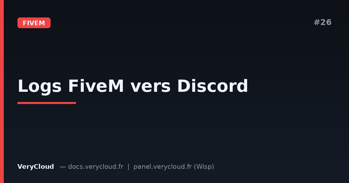 Send FiveM server logs to Discord via Webhooks
