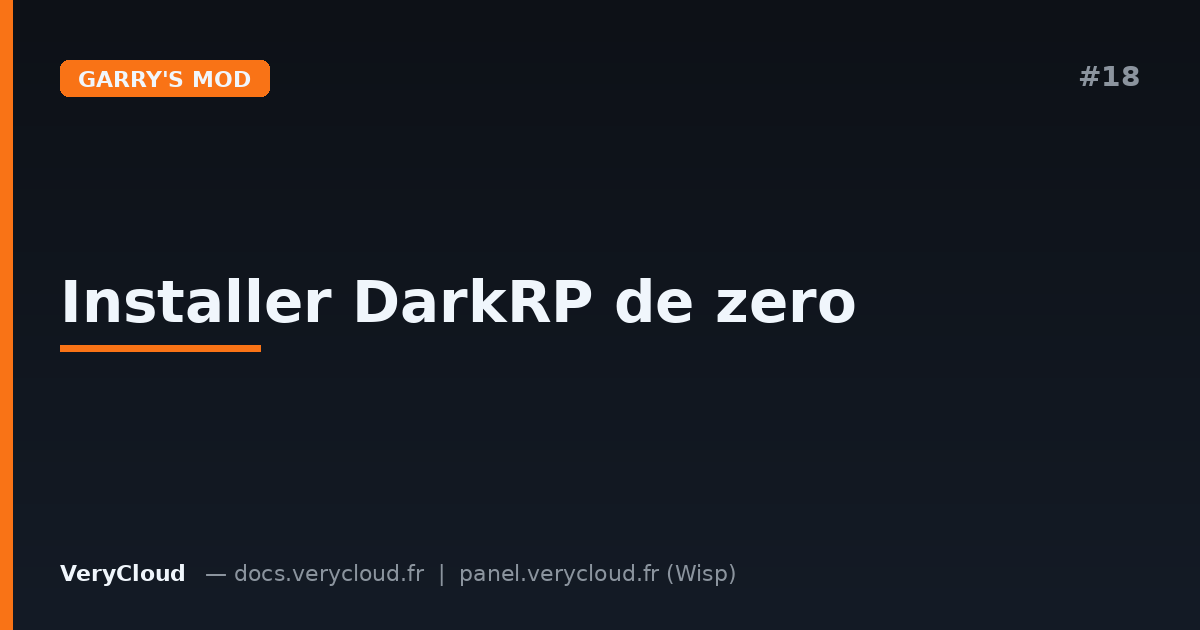 Install DarkRP from scratch on a GMod server