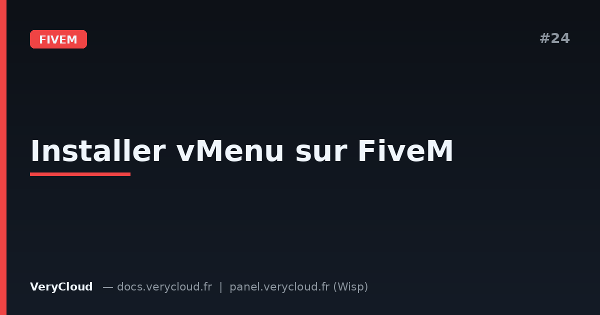 Install vMenu on your FiveM server