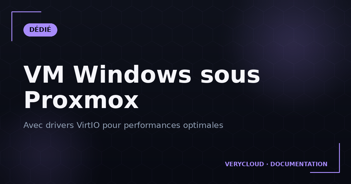 Créer une VM Windows sous Proxmox avec drivers VirtIO
