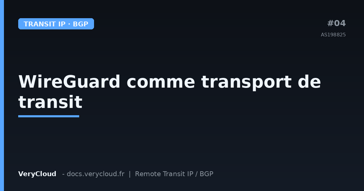 WireGuard as a transit IP transport: encrypted alternative to GRE