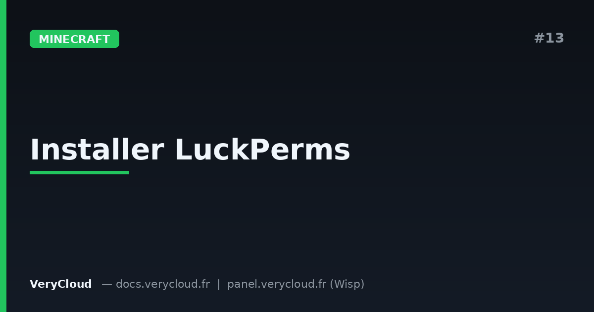 Installer et configurer LuckPerms sur Minecraft Paper/Spigot