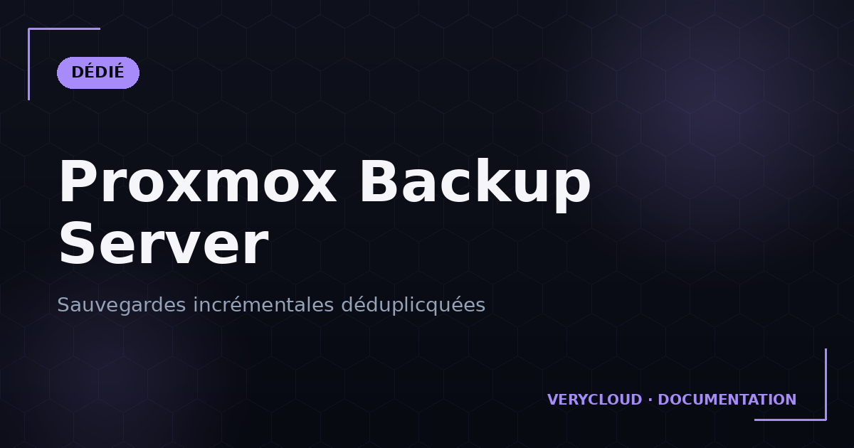 Installer et configurer Proxmox Backup Server