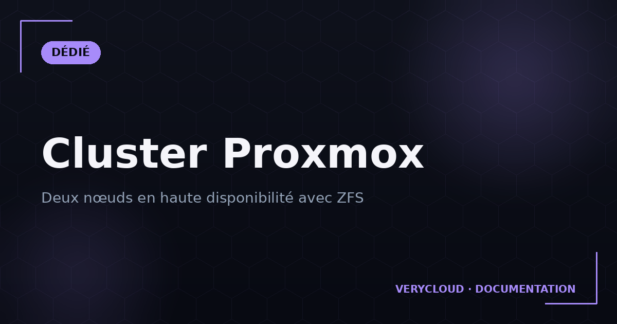 Monter un cluster Proxmox 2 nœuds avec réplication ZFS