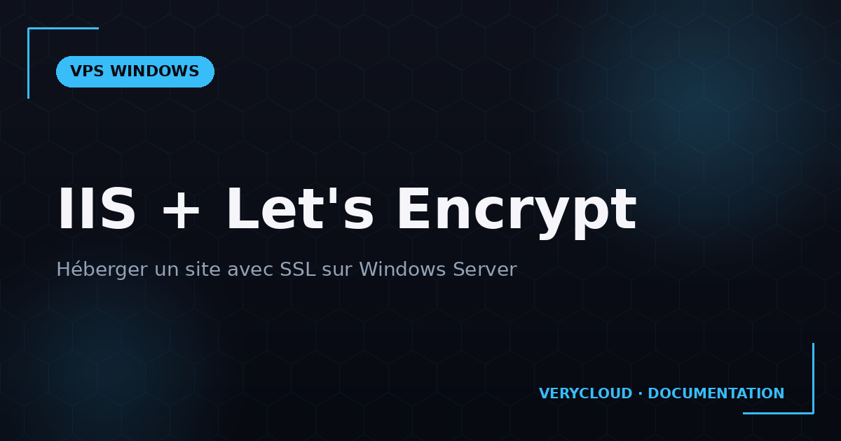 Héberger un site avec IIS et SSL Let's Encrypt sur Windows Server