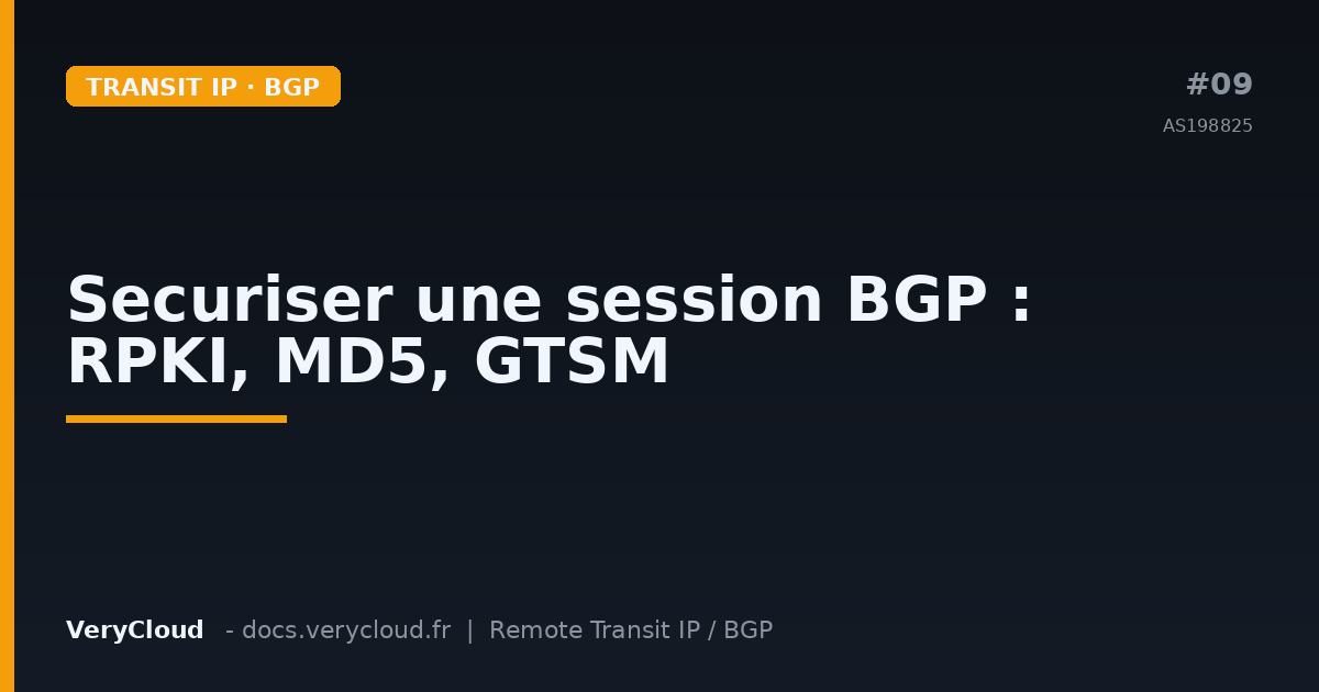Securing a BGP session: RPKI, MD5, max-prefix, GTSM, prefix-list