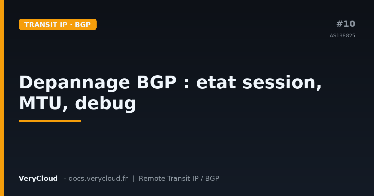 BGP troubleshooting: session state, MTU, debug, looking glass