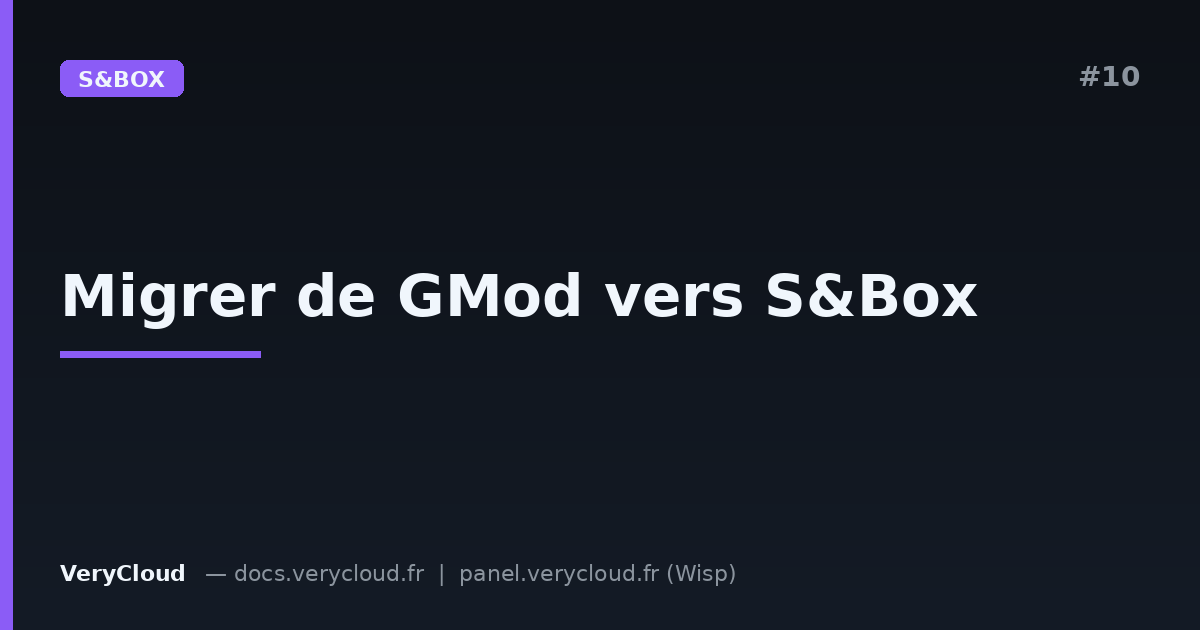 Migrating your community from Garry's Mod to S&Box